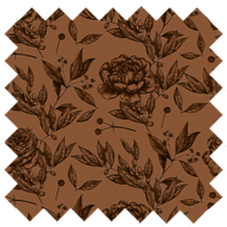 Mayfair Cheapskate Brown Floral Toile Fabric