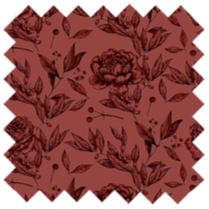 Mayfair Cheapskate Burgundy Floral Toile Fabric