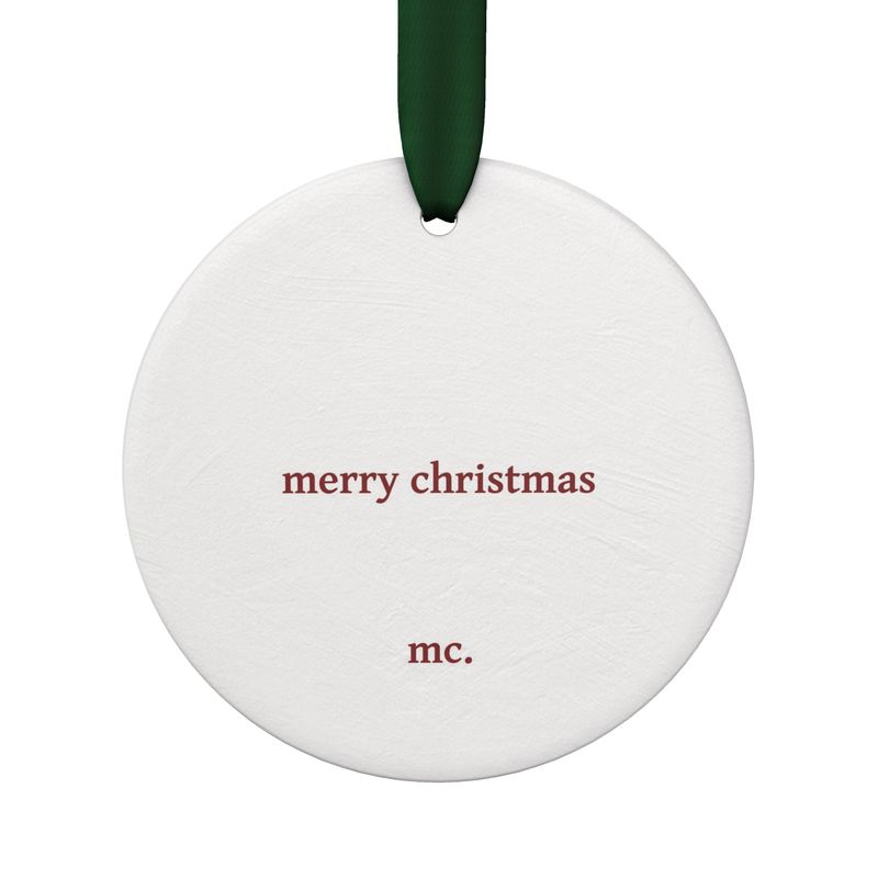 Toile de Jouy Circle Ornament