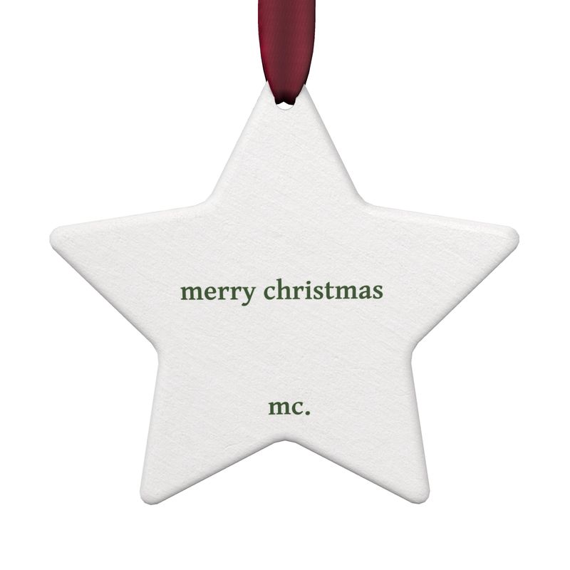 Toile de Jouy Star Ornament