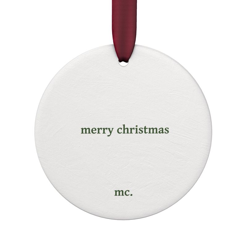 Toile de Jouy Circle Ornament