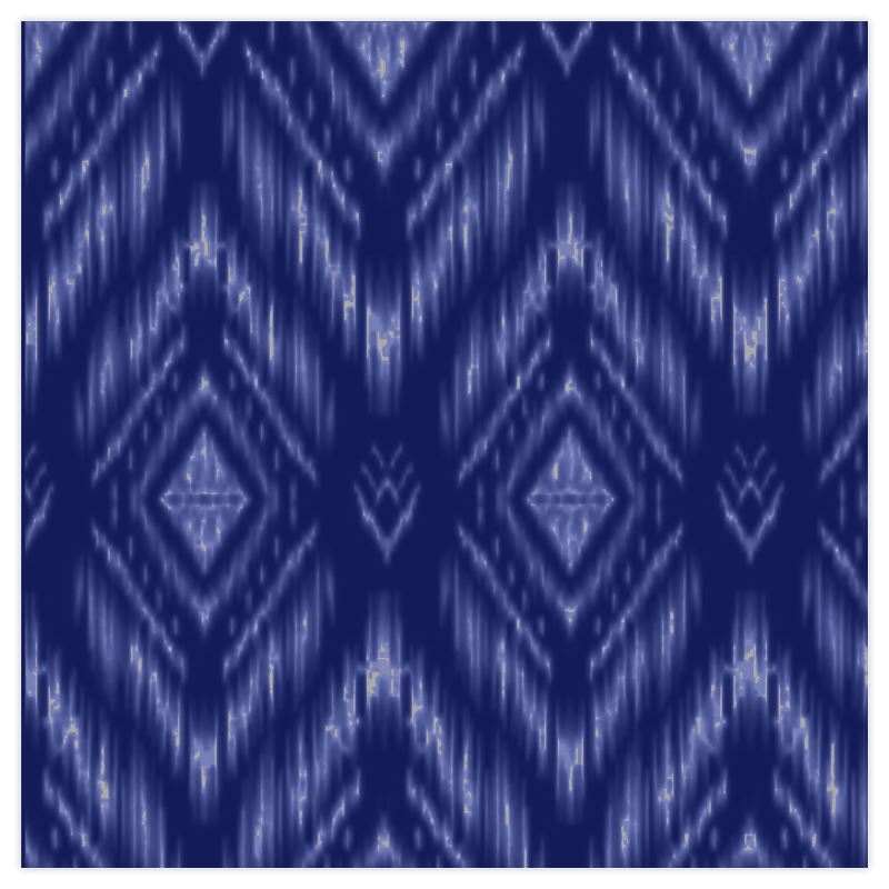 Mayfair Cheapskate Navy Ikat Fabric