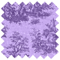 Mayfair Cheapskate Light Lavender Toile de Jouy Fabric
