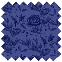 Mayfair Cheapskate Navy Floral Toile Fabric