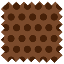 Mayfair Cheapskate Brown Polka Dot Fabric