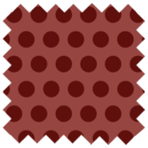 Mayfair Cheapskate Burgundy Polka Dot Fabric