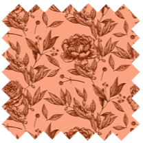 Mayfair Cheapskate Peach Floral Toile Fabric
