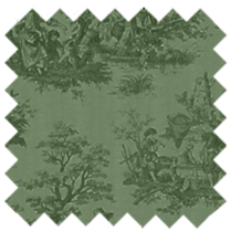 Mayfair Cheapskate Sage Toile de Jouy Fabric