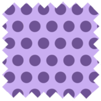 Mayfair Cheapskate Light Lavender Polka Dot Fabric