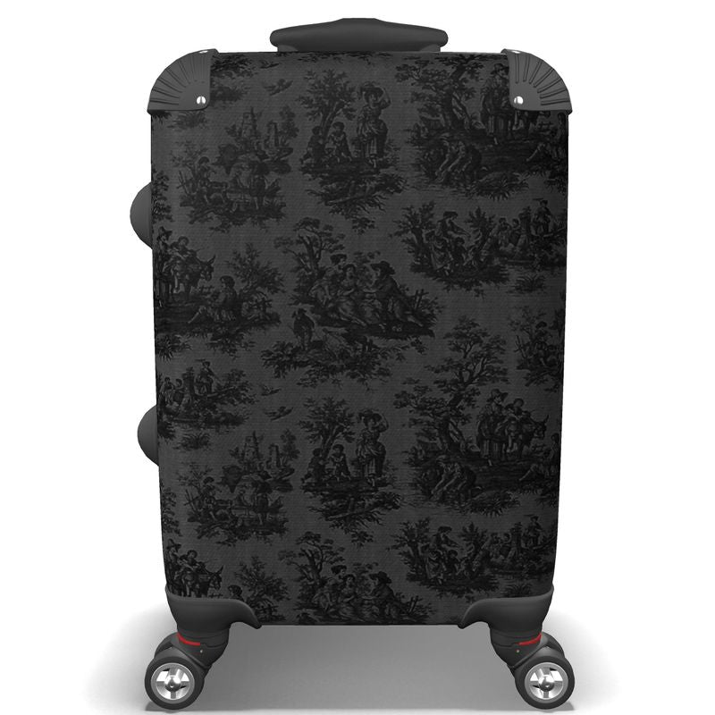 The 'Let's Go Toile' Suitcase by Mayfair Cheapskate