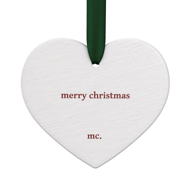 Toile de Jouy Heart Ornament