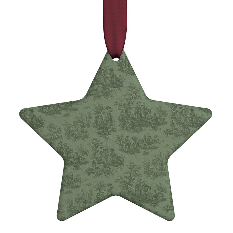 Toile de Jouy Star Ornament