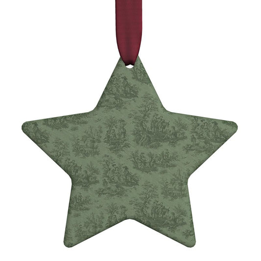 Toile de Jouy Star Ornament