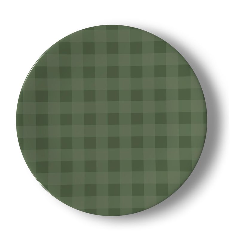 Gingham China Plates | Set of 4