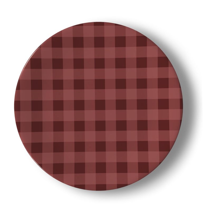 Gingham China Plates | Set of 4