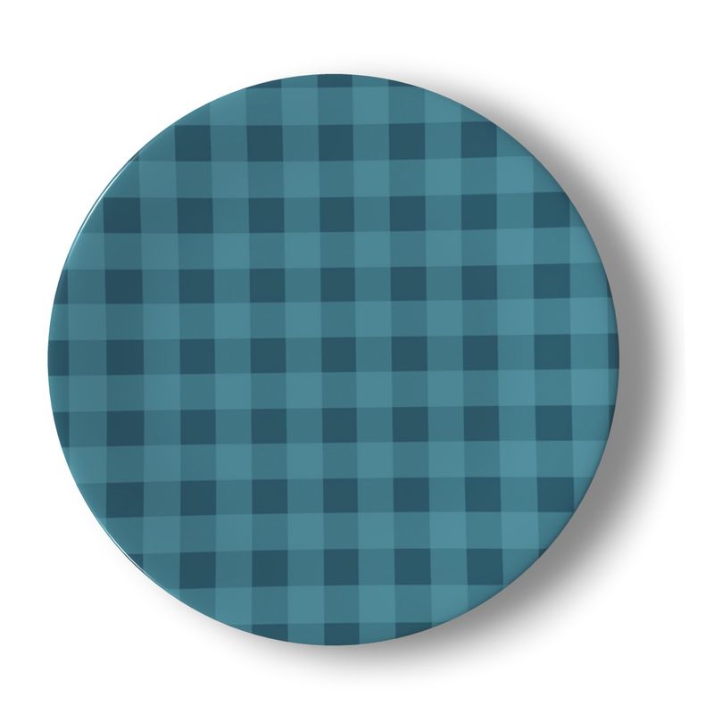 Gingham China Plates | Set of 4