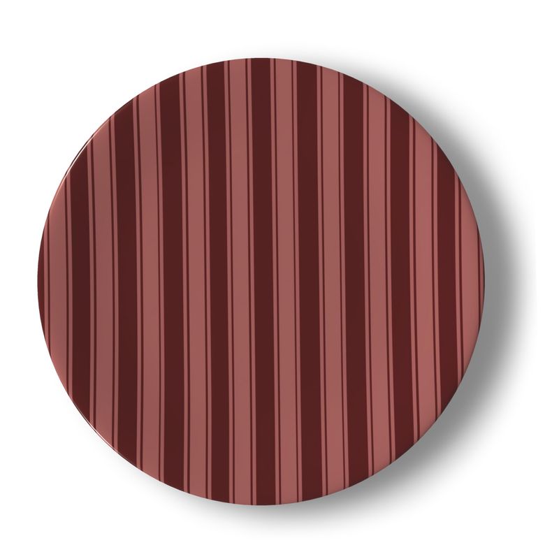 Striped China Plates | Set of 4