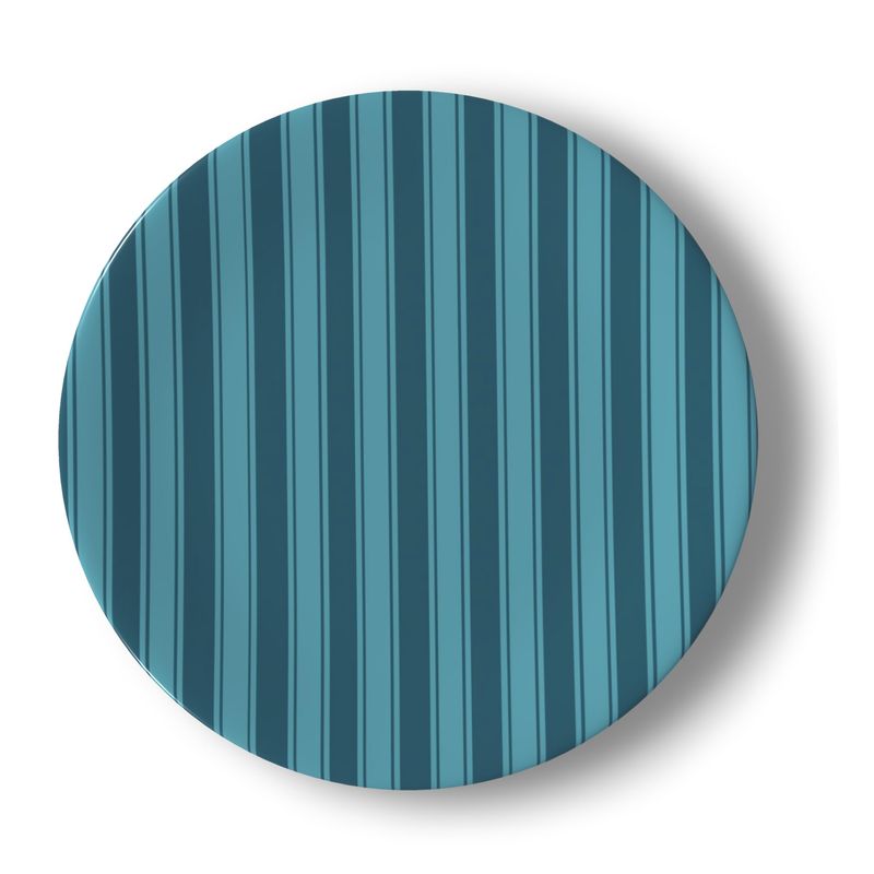 Striped China Plates | Set of 4