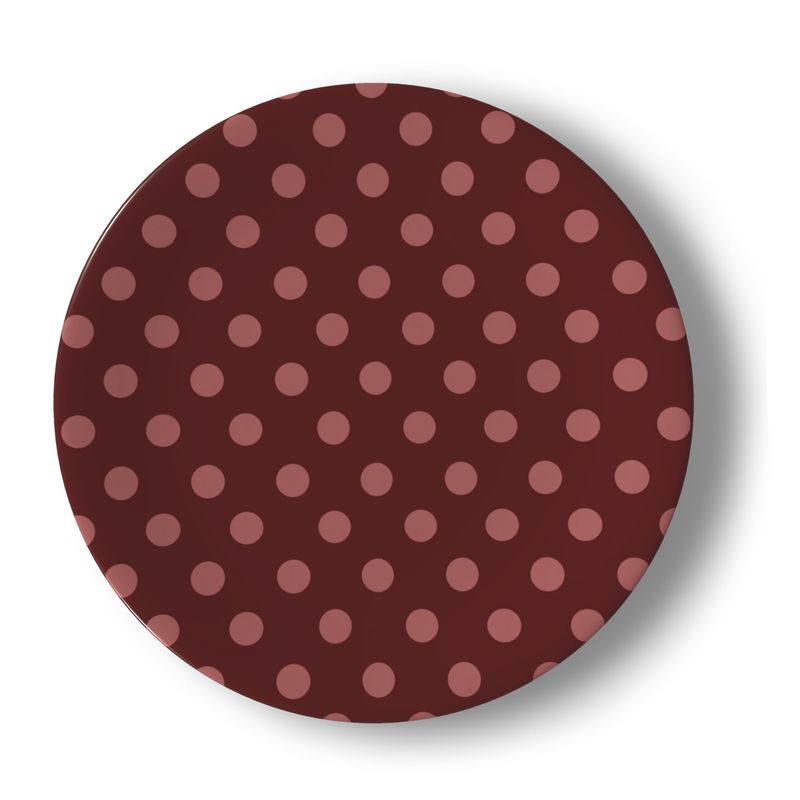 Polka Dot China Plates | Set of 4