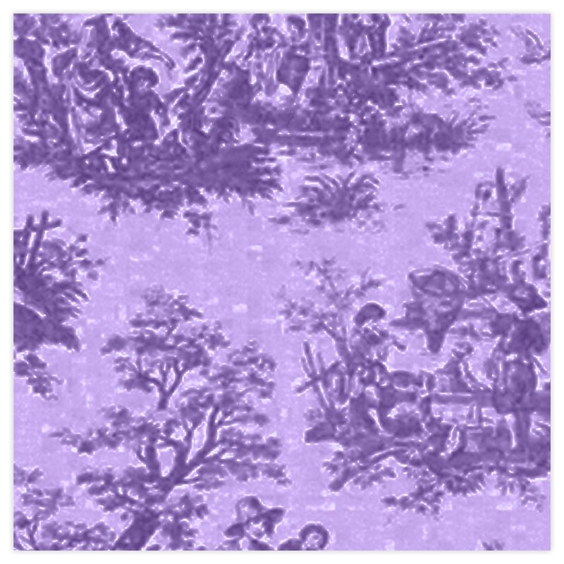 Mayfair Cheapskate Light Lavender Toile de Jouy Fabric