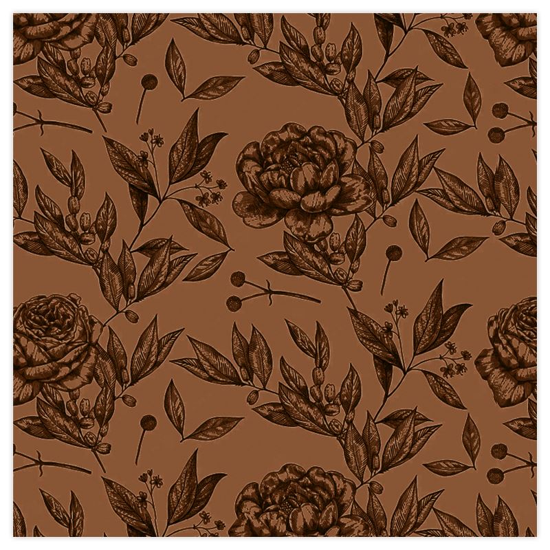 Mayfair Cheapskate Brown Floral Toile Fabric