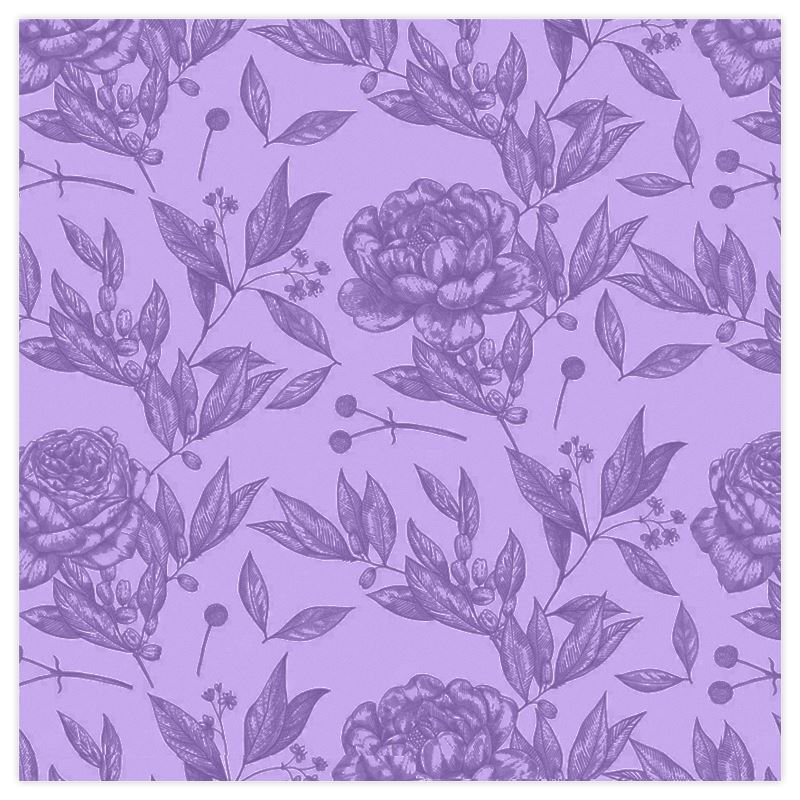 Mayfair Cheapskate Light Lavender Floral Toile Fabric