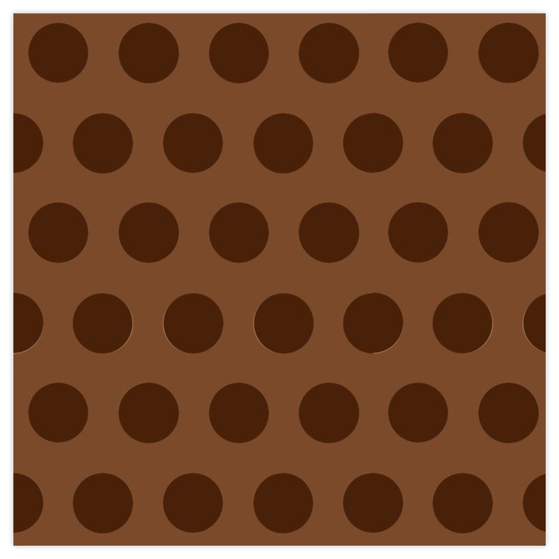Mayfair Cheapskate Brown Polka Dot Fabric