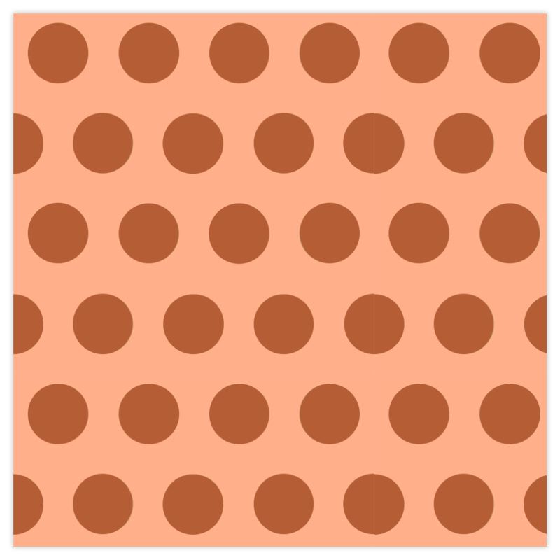 Mayfair Cheapskate Peach Polka Dot Fabric