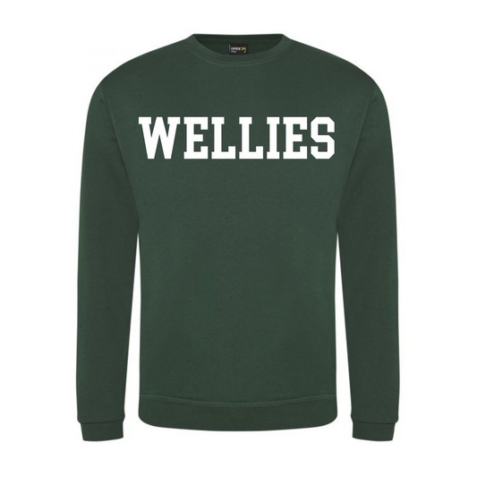 'Wellies' Green Sweatshirt