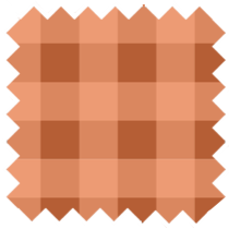Mayfair Cheapskate Peach Gingham Fabric
