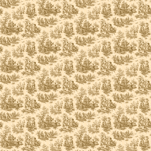 Mayfair Cheapskate Sand Toile de Jouy Fabric