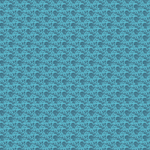Mayfair Cheapskate Teal Floral Toile Fabric